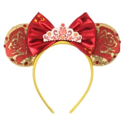 1pc Chic Mouse Ears Headband Sequins 5"Bow Hairband For Girls Women Holiday Festival Party DIY Women Hair Accessories Gift