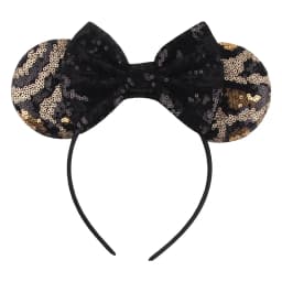 1pc Chic Mouse Ears Headband Sequins 5"Bow Hairband For Girls Women Holiday Festival Party DIY Women Hair Accessories Gift