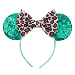 1pc Chic Mouse Ears Headband Sequins 5"Bow Hairband For Girls Women Holiday Festival Party DIY Women Hair Accessories Gift