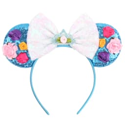 1pc Chic Mouse Ears Headband Sequins 5"Bow Hairband For Girls Women Holiday Festival Party DIY Women Hair Accessories Gift