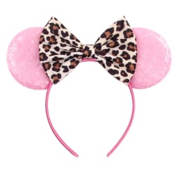 1pc Chic Mouse Ears Headband Sequins 5"Bow Hairband For Girls Women Holiday Festival Party DIY Women Hair Accessories Gift