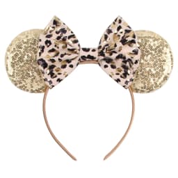 1pc Chic Mouse Ears Headband Sequins 5"Bow Hairband For Girls Women Holiday Festival Party DIY Women Hair Accessories Gift