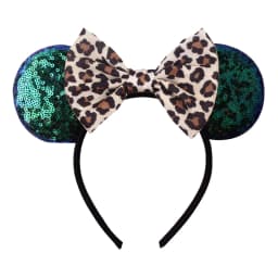 1pc Chic Mouse Ears Headband Sequins 5"Bow Hairband For Girls Women Holiday Festival Party DIY Women Hair Accessories Gift
