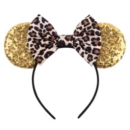 1pc Chic Mouse Ears Headband Sequins 5"Bow Hairband For Girls Women Holiday Festival Party DIY Women Hair Accessories Gift