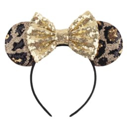 1pc Chic Mouse Ears Headband Sequins 5"Bow Hairband For Girls Women Holiday Festival Party DIY Women Hair Accessories Gift
