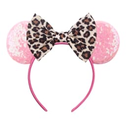 1pc Chic Mouse Ears Headband Sequins 5"Bow Hairband For Girls Women Holiday Festival Party DIY Women Hair Accessories Gift