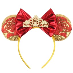 1pc Chic Mouse Ears Headband Sequins 5"Bow Hairband For Girls Women Holiday Festival Party DIY Women Hair Accessories Gift