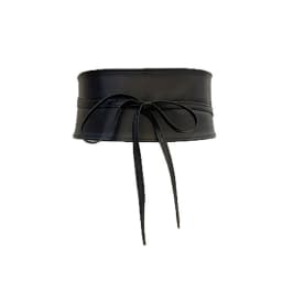 Boho Belt For Women Bowknot Faux Leather Wrap Around Obi Style Cinch Waistband Black Cummerbund Brown Women Wide Corset Belt