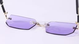 Rimless Cut Edge Rectangle Sunglasses Unisex Frameless Eyewear Designer Fashion Vintage Square Shade Y2k Sun Glasses Goggles