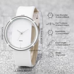 2PCS Couple's Watches Fashion Hollow Out Dial Women’s Watch Leather Band Analog Quartz Wristwatch(Without Box)