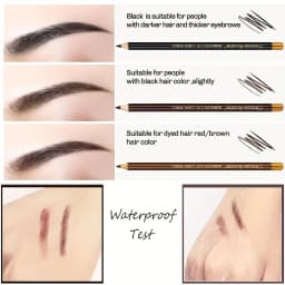 12pcs Black/Brown/Dark Brown Eyebrow Pencil Sharpener Eyebrow Pencil with Sharpener Eyebrow Line Lasting