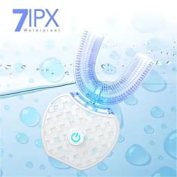 Ultrasonic Toothbrush,U Shape Toothbrush Ultrasonic Teeth Cleaner Teeth Whitening Lamp 360 Adult Electric Automatic Toothbrush