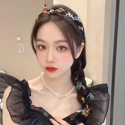 French pearl streamer tied hair integrated headband girl premium braided hair braided hairband hairpin headpiece beach vacation