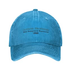Lehman Brothers Risk Management Dept Washed Baseball Cap Street Style Trucker Dad Hat Summer Unisex Teens Sunscreen Baseball Cap