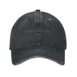 Lehman Brothers Risk Management Dept Washed Baseball Cap Street Style Trucker Dad Hat Summer Unisex Teens Sunscreen Baseball Cap