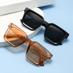 New Vintage Sunglasses Women Men Square Big Frame Sun Glasses Female Brand Designer Retro Shades Fashion Sunglasses For Male