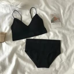 Women's Sports Bra Set Underwear Bra Korean Style Push Up No Steel Ring Bra Sexy Tube Top High Elastic Panty Set