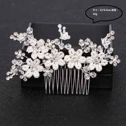 Trendy Wedding Hair Accessories Hair Comb Pearl Headdress Bridal Flower Hair Comb woman Tiara Prom Handmade Hair ornaments