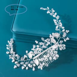 Trendy Wedding Hair Accessories Hair Comb Pearl Headdress Bridal Flower Hair Comb woman Tiara Prom Handmade Hair ornaments