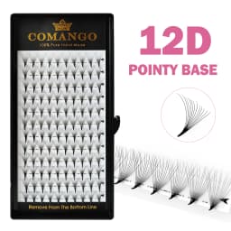 CoMango 120/300Fans Premade Volume Fans Wispy Mink Pointy Base Eyelashes Extension 3D/6D/10D/12D/14D/16D Imported Material PBT