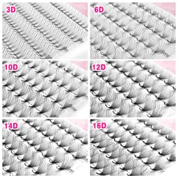 CoMango 120/300Fans Premade Volume Fans Wispy Mink Pointy Base Eyelashes Extension 3D/6D/10D/12D/14D/16D Imported Material PBT