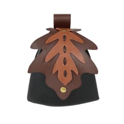 UYEE Medieval Belt Elf Leaf Waist Bag Renaissance Belt Cosplay Copper Coin Waist Bag Skirt Buckle Prop Leather Belt Halloween