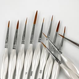 Yutiars Detail Paint Brushes Set, 11 Pcs Miniature Brushes for Fine Detailing & Art Painting - Acrylic, Oil, Watercolors & Paint