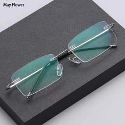 Anti Blue Light Ultralight Memory Rimless Reading Glasses Men Women Presbyopic Eyeglasses Hyperopia Eyewear +1.0 to +3.5