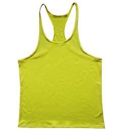 European American Summer New Casual Exercise Workout Training Vest Men's Solid Color plus Size I-Shaped Vest