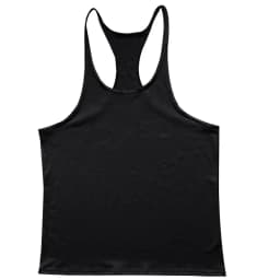 European American Summer New Casual Exercise Workout Training Vest Men's Solid Color plus Size I-Shaped Vest