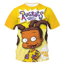 Summer fashion, novelty, creativity, 3D printing, anime character printing, fun, casual, comfortable short sleeved T-shirt