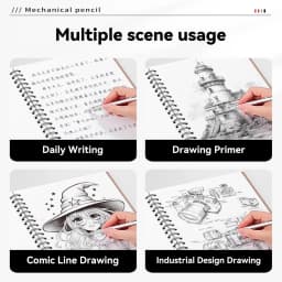 0.3 0.5 0.7 mm Mechanical Pencil Low Center of Gravity Metal Writing Art Drawing Painting Automatic Pencil Office School Supply