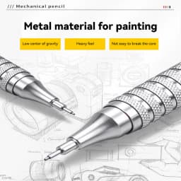 0.3 0.5 0.7 mm Mechanical Pencil Low Center of Gravity Metal Writing Art Drawing Painting Automatic Pencil Office School Supply