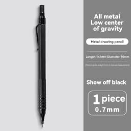 0.3 0.5 0.7 mm Mechanical Pencil Low Center of Gravity Metal Writing Art Drawing Painting Automatic Pencil Office School Supply