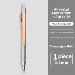 0.3 0.5 0.7 mm Mechanical Pencil Low Center of Gravity Metal Writing Art Drawing Painting Automatic Pencil Office School Supply