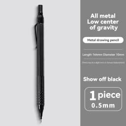 0.3 0.5 0.7 mm Mechanical Pencil Low Center of Gravity Metal Writing Art Drawing Painting Automatic Pencil Office School Supply