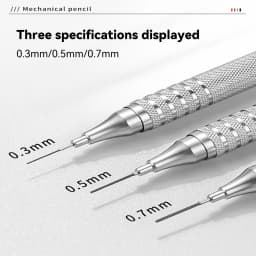 0.3 0.5 0.7 mm Mechanical Pencil Low Center of Gravity Metal Writing Art Drawing Painting Automatic Pencil Office School Supply