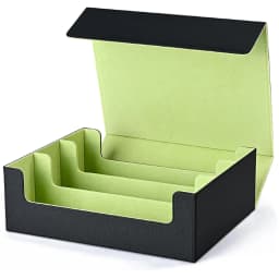 Trading Card Storage Box, Can Hold 1800+ Single Decks, Magnetic Closure PU Leather Card Box, Fits for TCG, Yugioh Cards