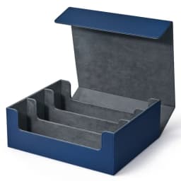 Trading Card Storage Box, Can Hold 1800+ Single Decks, Magnetic Closure PU Leather Card Box, Fits for TCG, Yugioh Cards