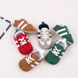 Hot Selling Baby Casual Sports Shoes Spring and Autumn Girls and Boys High Quality PVC Sole Anti Slip Prewalker Shoes BLS4034