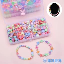 DIY Polymer Clay Beads Jewelry Making Kit for Girls Making Bracelet Necklace Jewelry Earrings Crafts Kit with Accessory