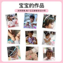 DIY Polymer Clay Beads Jewelry Making Kit for Girls Making Bracelet Necklace Jewelry Earrings Crafts Kit with Accessory