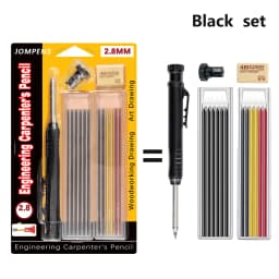 Solid Carpenter Pencil Set Deep Hole Marking Tool Pen Built In Pencil Sharpener Carpenter Lead Core Automatic Pencil Drawing Pen