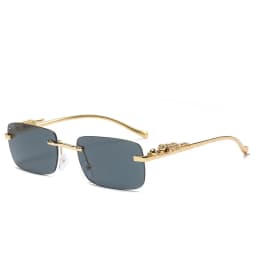 American Luxury Brand Women's Sunglasses Outdoor Leisure Beach Men's Sun Shades Leopard Head Ultra Light Frame Sun Glaases UV400