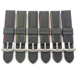 Rubber Strap 18mm 20mm 22mm 24mm 26mm Band Silicone Wristband Waterproof Bracelet Sport Watchband Universal Replacement Belt
