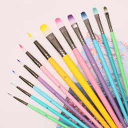 Round Pointed Tip Brush Nylon Hair Artist Acrylic Paint Brushes 6 Pieces Sets Fine Tip Paint Brush Set for Watercolor