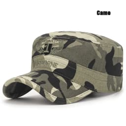 New Spring and Autumn Seasons Outdoor Camouflage Sports Flat Cap Mens and Womens Leisure Sunshade Cotton Embroidered Hat