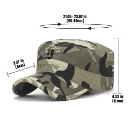 New Spring and Autumn Seasons Outdoor Camouflage Sports Flat Cap Mens and Womens Leisure Sunshade Cotton Embroidered Hat