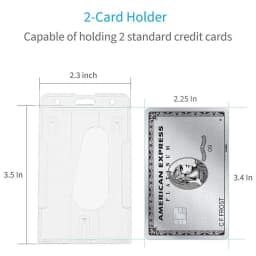 Credential Holder Hard Plastic Identification Card Holder Transparent Hanging Card Holder With Lanyards Credentials Stationery