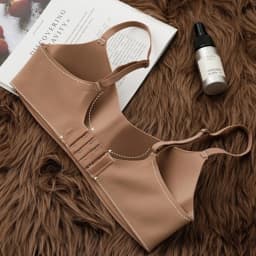2Pcs/Set Non-wire Bras Women's Seamless U-Neck Fixed Cup Bra Small Breast Sexy Lingerie Everyday Comfort Bralette Intimates